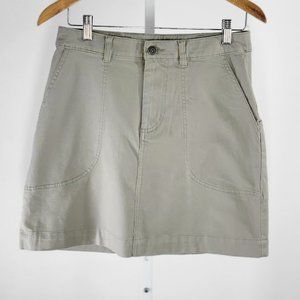 PATAGONIA shale organic mini skirt Sz 6 NEW